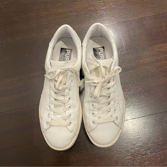 Golden Goose Women’s Purestar Sneakers in White - Picture 6 of 10